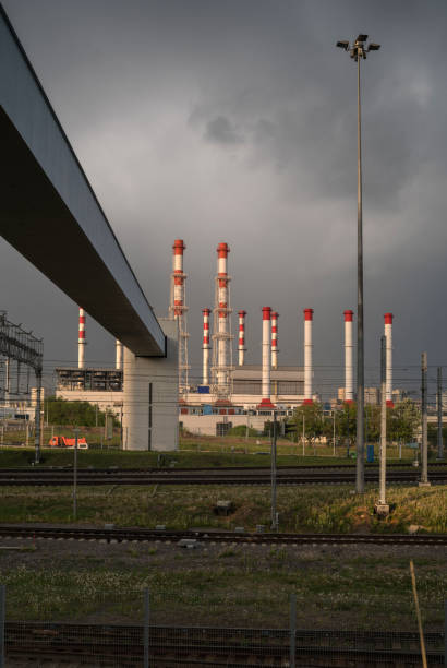 istock cityscape with power station and railway 961525508