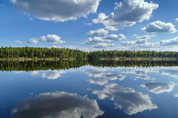 istock Landscape on the river Vyg, Russia 961535422