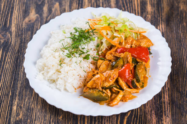 istock food cuisine Rice with chiken 961539460