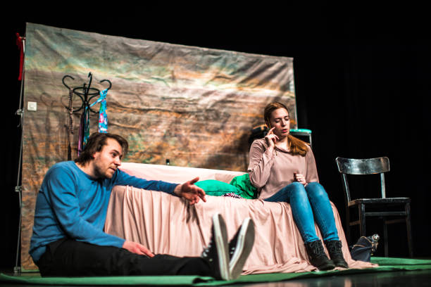 istock Theater Group Rehearsing A Play On Stage 961548672