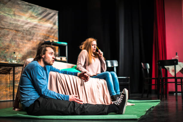istock Theater Group Rehearsing A Play On Stage 961548674