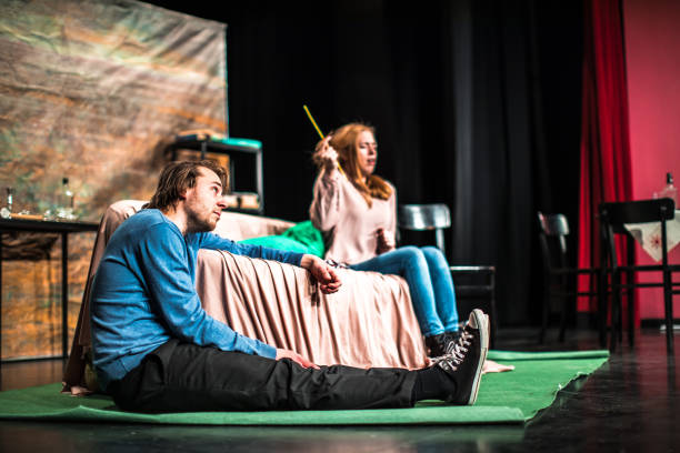 istock Theater Group Rehearsing A Play On Stage 961548682