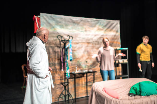 istock Theater Group Rehearsing A Play On Stage 961548706