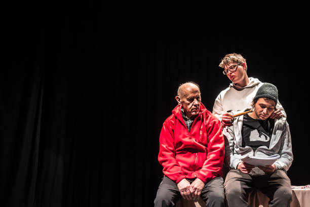 istock Group of Actors on Stage During Theatrical Rehearsal 961551150