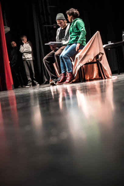 istock Group of Actors on Stage During Theatrical Rehearsal 961551166