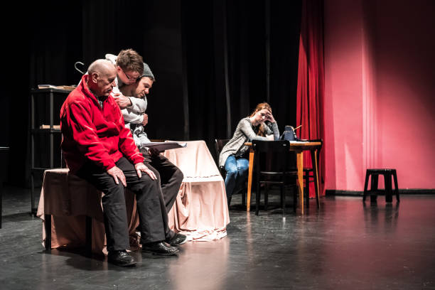 istock Group of Actors on Stage During Theatrical Rehearsal 961551172