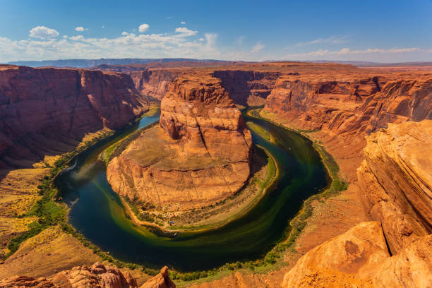 istock Horseshoe Bend in summer sunny day, formation in Colorado River. 961553572