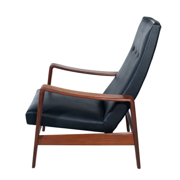 Modern armchair isolated on white background. stock photo