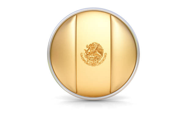 istock Golden Mexican flag 961566628