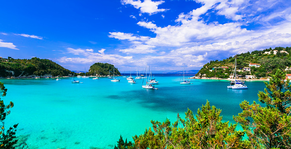 Ionian islands of Greece - small picturesque Paxos for relaxing tranquill hollidays