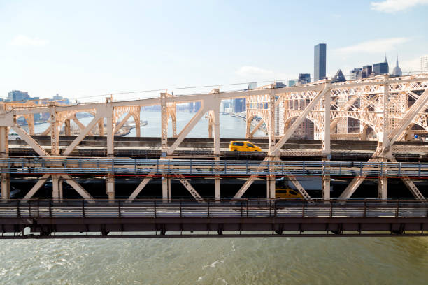 istock Traffic on Queensboro Bridge, Manhattan's Upper East Side, New York 961582136