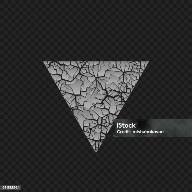 Retak Pattern Bentuk Segitiga Retak Ilustrasi Stok - Unduh Gambar Sekarang - Alam ...