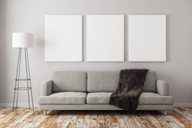 istock New living room with poster 961589450