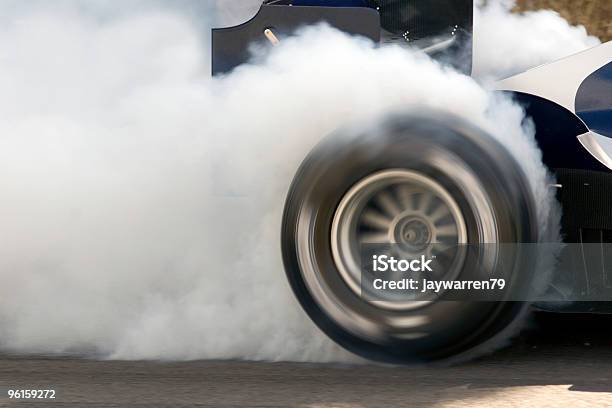 Openwheel Singleseater Racing Car Car Wheelspin Stock Photo - Download Image Now - Tire - Vehicle Part, Motorsport, Sports Race