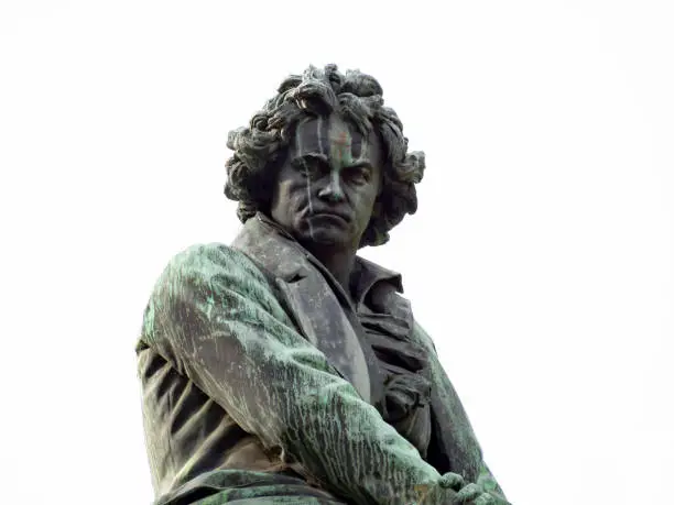 Monument of the composer and pianist Ludwig van Beethoven in Vienna / Austria