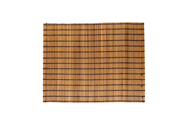 istock Wooden Place Mat on White 961598784