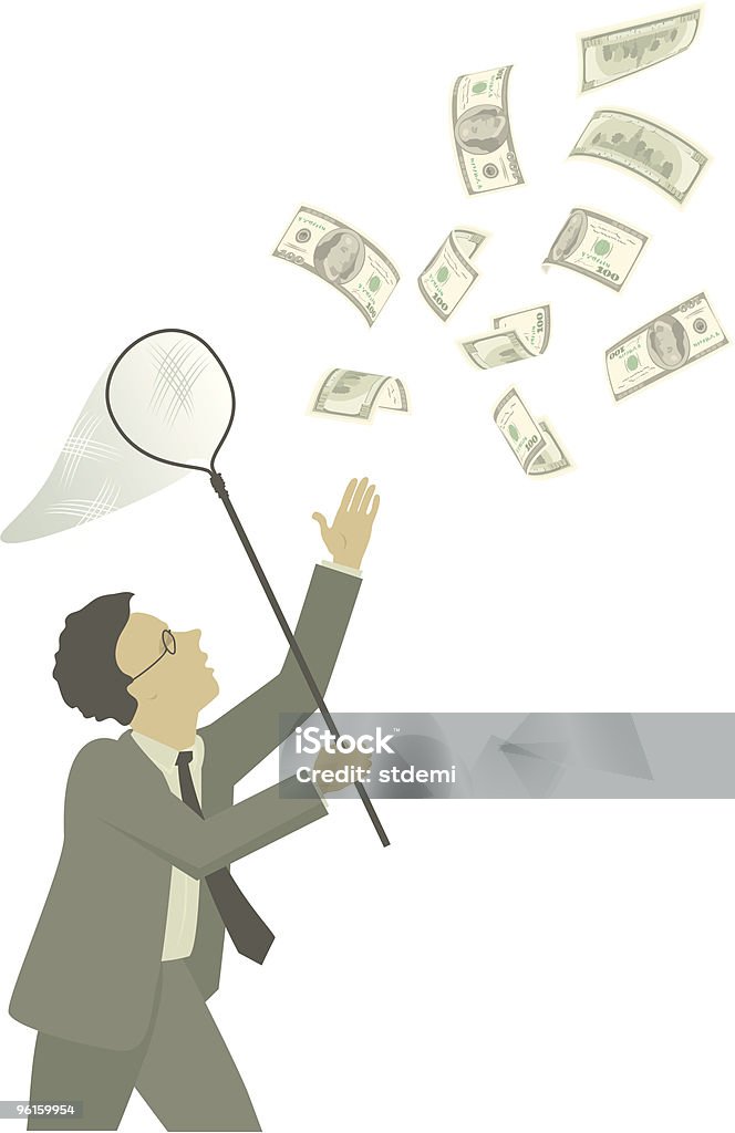 Pieniądze hunt - Grafika wektorowa royalty-free (Biznes)