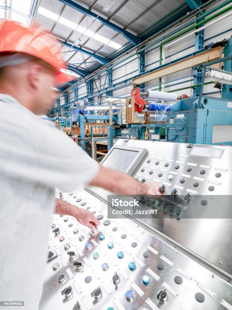 Engineer Control Panel Sophisticated Engineer Using Control Panel Stock Photo - Download Image ...