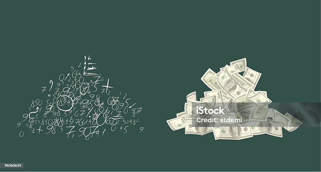 Mats and Money  American One Hundred Dollar Bill stock vector