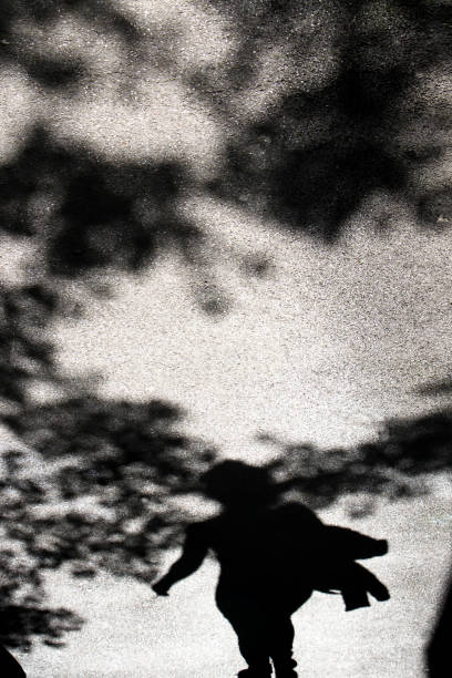 istock Shadow silhouette of a woman and treetops 961606260
