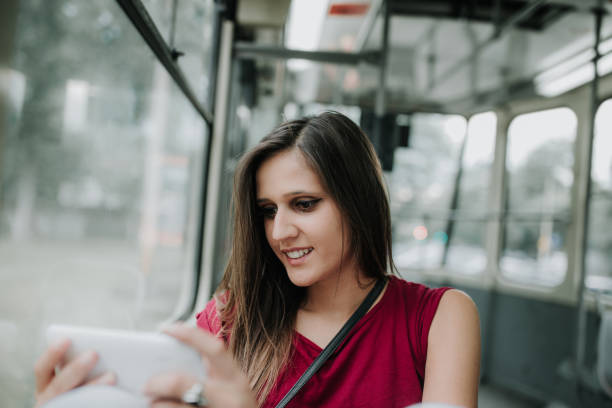 istock Woman in city transport 961617990