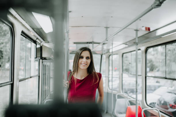 istock Woman in city transport 961619950