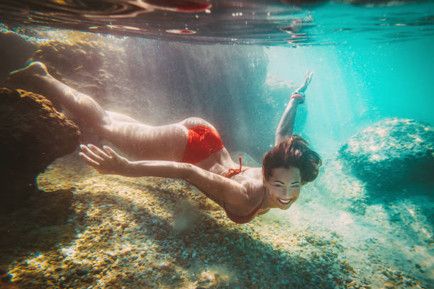 istock Cute Girl Swimming 961620382