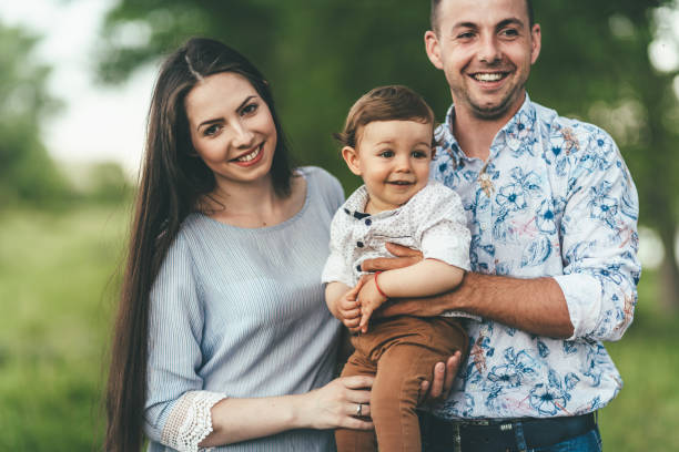 istock Happy young family with baby boy 961625016