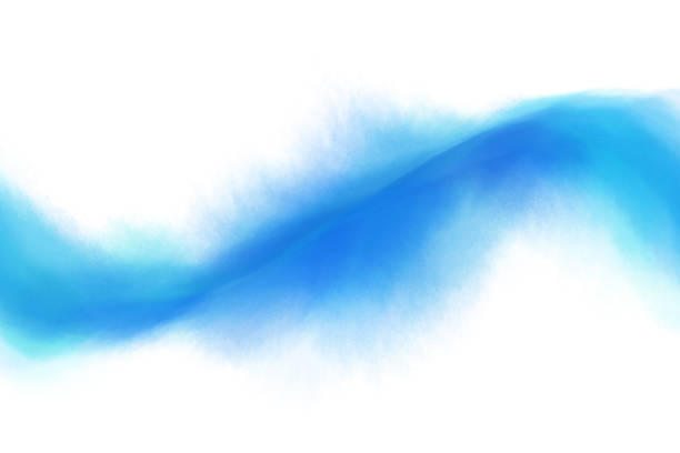日本青インク水波抽象やビンテージの水彩ペイントの背景 - インク イラスト ストックフォトと画像
