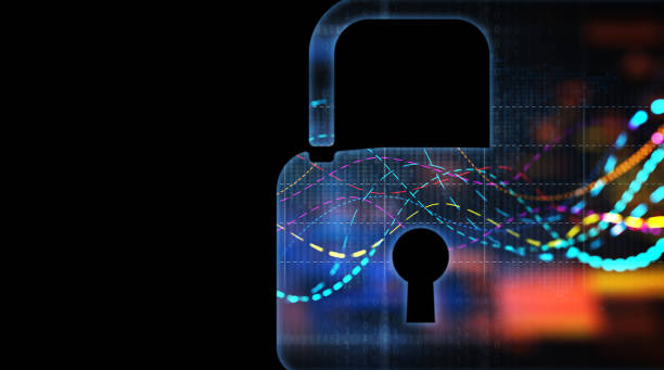 digital conceito de segurança  - encryption technology security system internet - fotografias e filmes do acervo