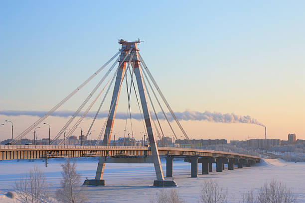 istock winter evening in the northern city 96162990