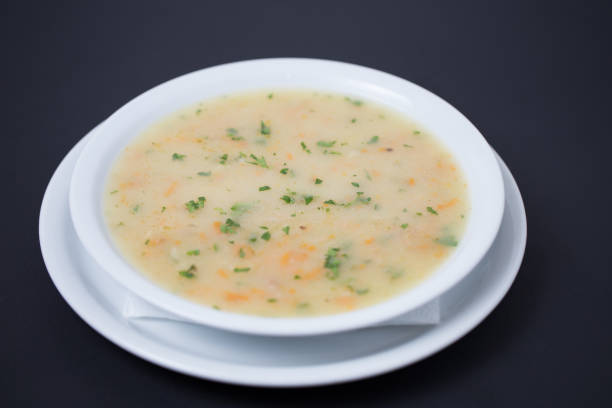 Chicken Cream Soup Bowl of chicken cream soup cream soup stock pictures, royalty-free photos & images