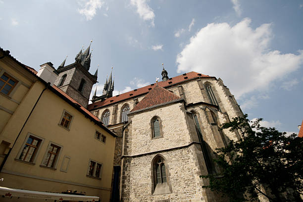 istock Church Of Our Lady Before Tyn from behind 96163385
