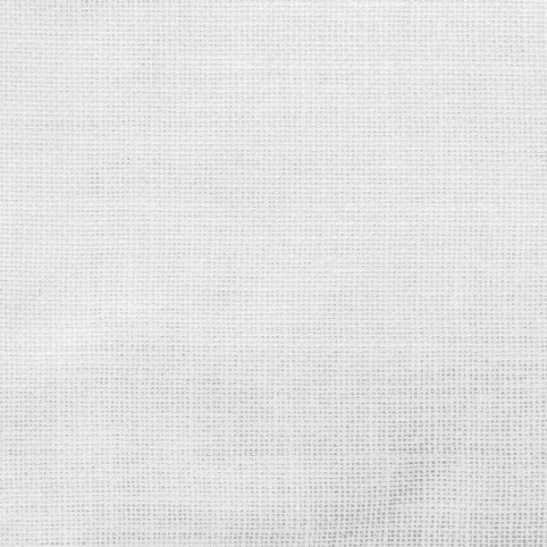 White hessian sack cloth texture canvas fabric background