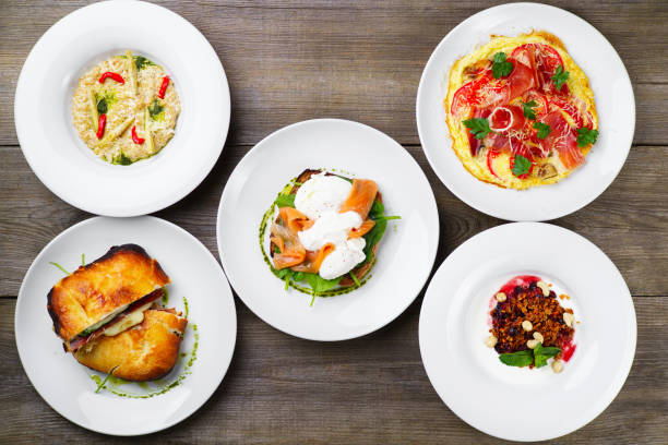 istock Breakfast meals variety, restaurant menu photo 961637936