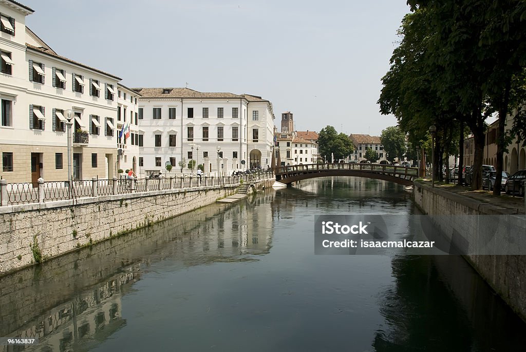 Canal in Treviso  Treviso - Italy Stock Photo