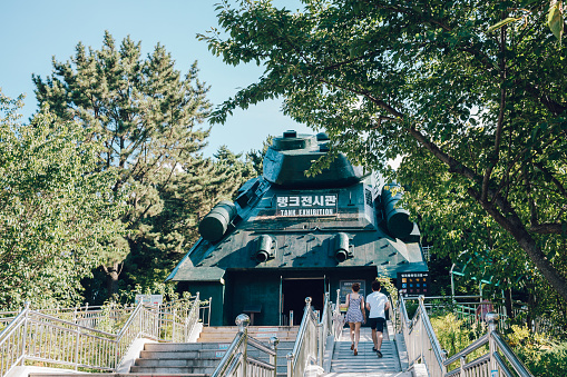 Geoje, Korea - August 3, 2015 : Historic park of Geoje POW Camp
