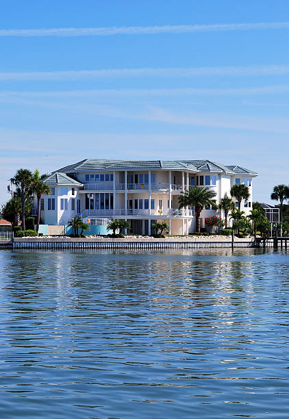 istock Million Dollar Luxury Three Story Waterfront Home 96164322