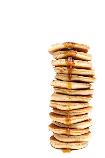 hungry.! - pancake stack stock-fotos und bilder