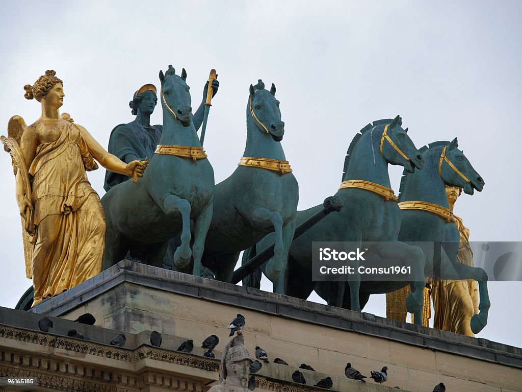 Arco de triunfo del carrusel (París - Foto de stock de Arco de Triunfo del Carrusel libre de derechos