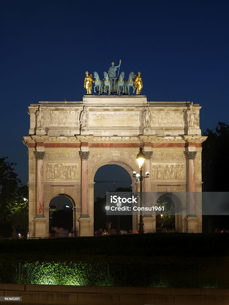 Arco de triunfo del carrusel (París - Foto de stock de Arco de Triunfo del Carrusel libre de derechos