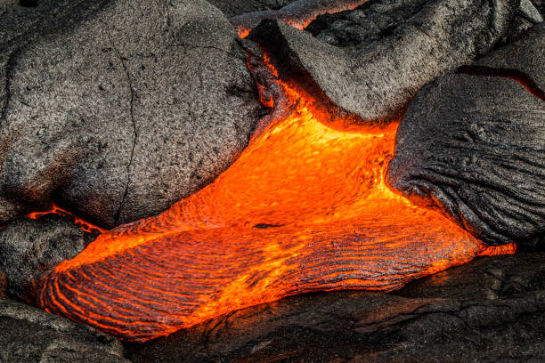istock Lava flowing on Hawaii's Big Island 961664656