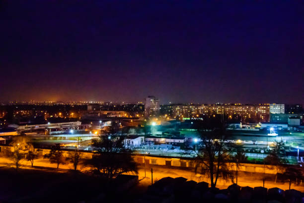 istock View on the midnight city Kremenchug, Ukraine 961667706