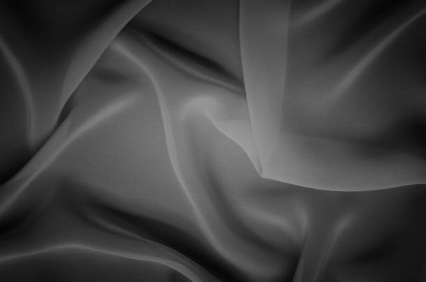 istock silk fabric is transparent, black and white. this material contains a coarser texture, a more rigid drapery and a slight peeping effect. We recommend using this fabric for your convenience. 961677012