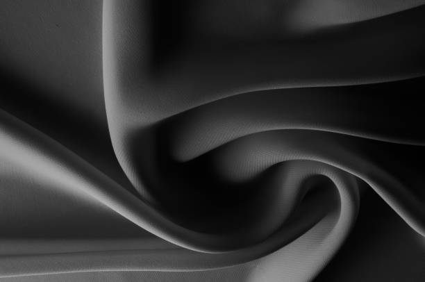 istock silk fabric is transparent, black and white. this material contains a coarser texture, a more rigid drapery and a slight peeping effect. We recommend using this fabric for your convenience. 961677120