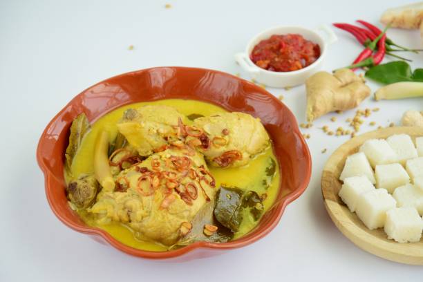 istock Chicken cooked in coconut milk, opor ayam 961678132