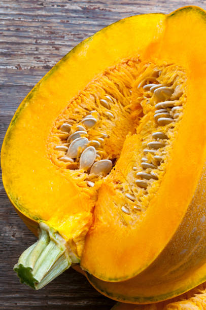 istock top view on sliced pumpkin with seeds 961699994