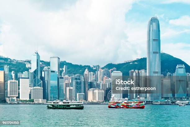 Hong Kong City Stock Photo - Download Image Now - Hong Kong, Urban Skyline, Harbor