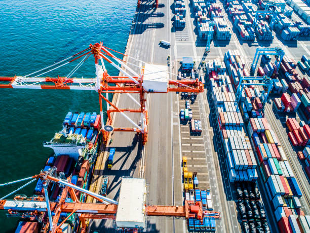 istock A place where lots of trade containers are lined up. 961704256