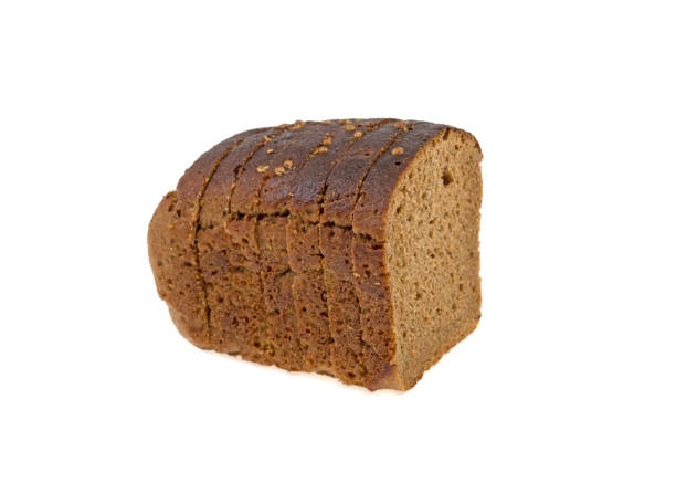 istock a piece of dark bread on a white background 961724976
